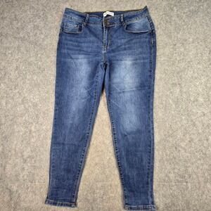 Honey & Bristle Jeans Women 18W Blue Skinny Premium Denim Stretch